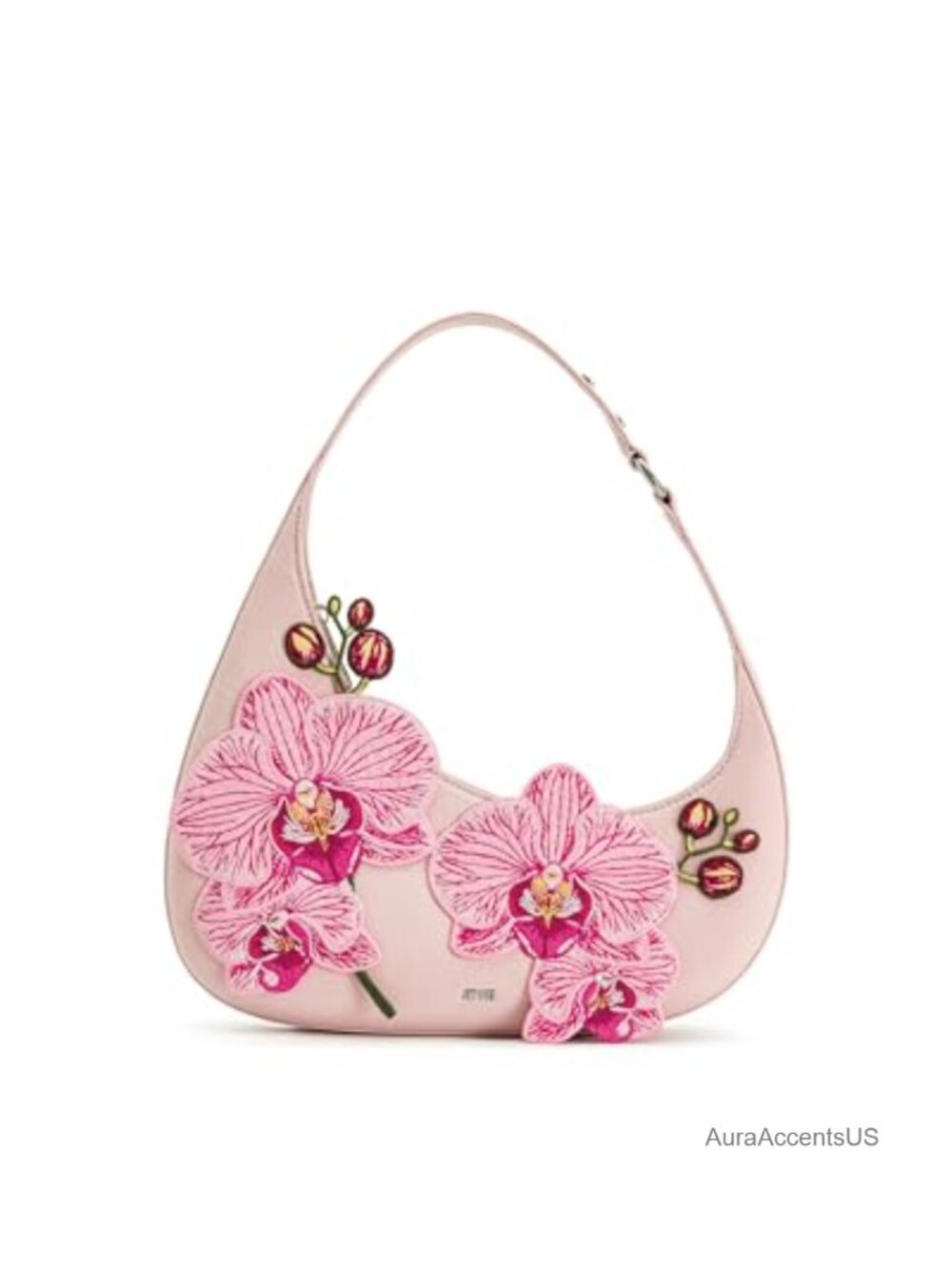 Cotton Shoulder Bag for Women | Silver Hardware Sling Purse